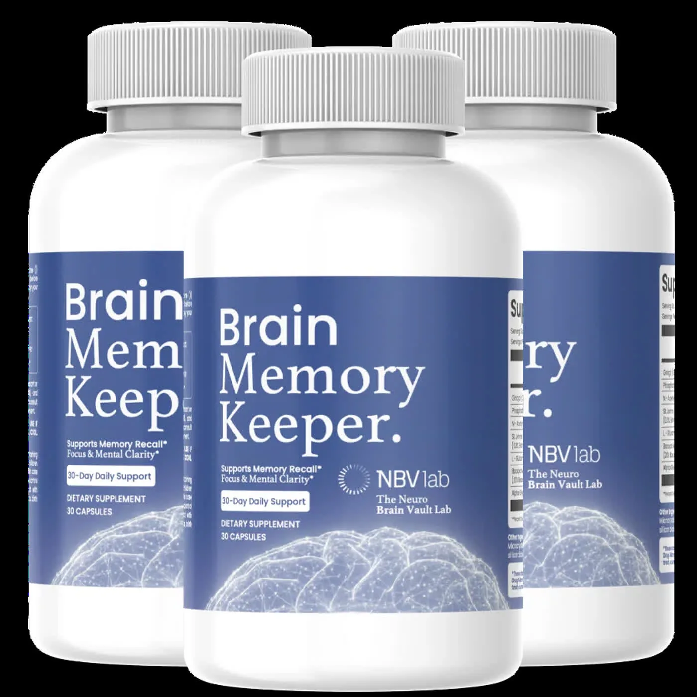 Brain Memory Keeper supplement bottle