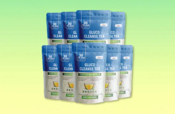 Gluco Cleanse Tea supplement bottle