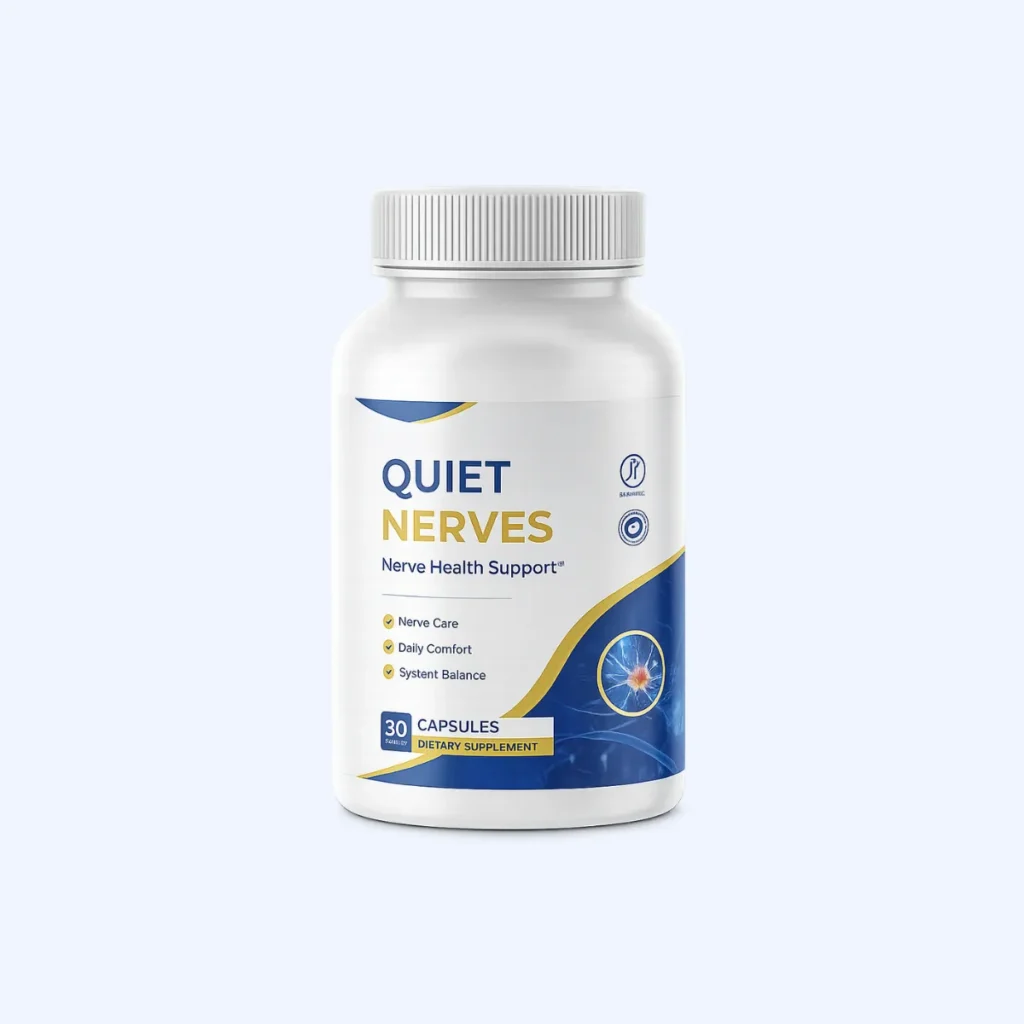 Quiet Nerves supplement bottle